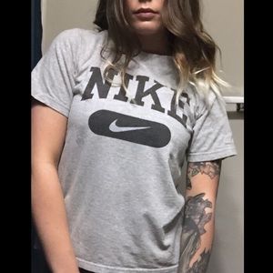 Grey Nike shirt